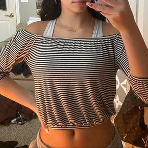 Hollister Off The Shoulder Shirt